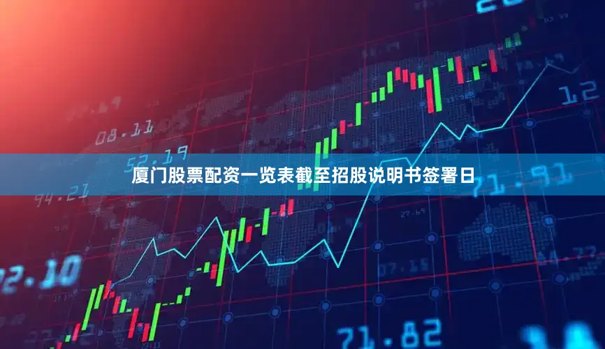 厦门股票配资一览表　　截至招股说明书签署日